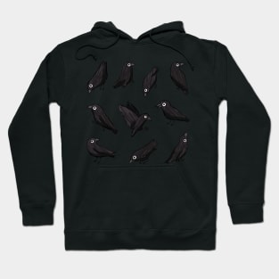 Cartoon crow pack Hoodie